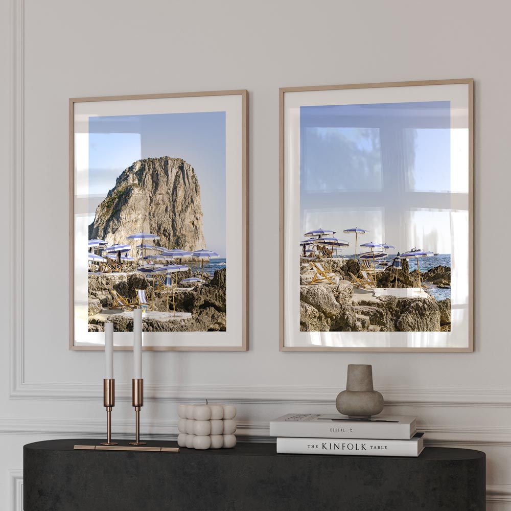 Mid Summer Beach Club Art Print