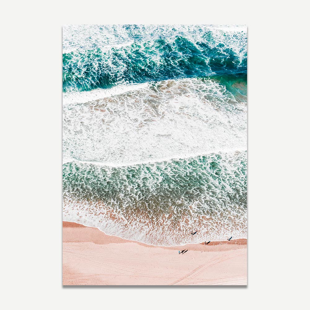 Fine art print of Main Beach waves for serene home decor.