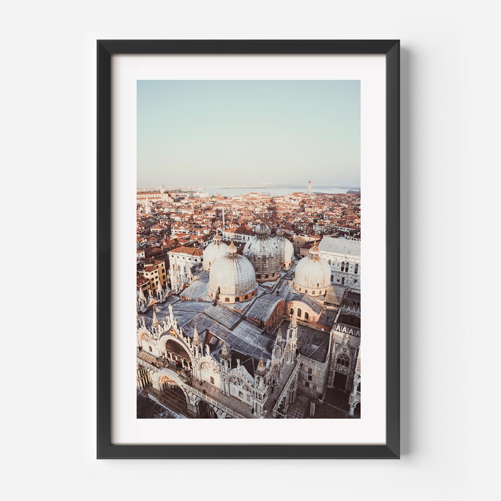 Discover the beauty of Venice's iconic Dome of San Marco with this stunning photograph - Elevate your space with fine arts.