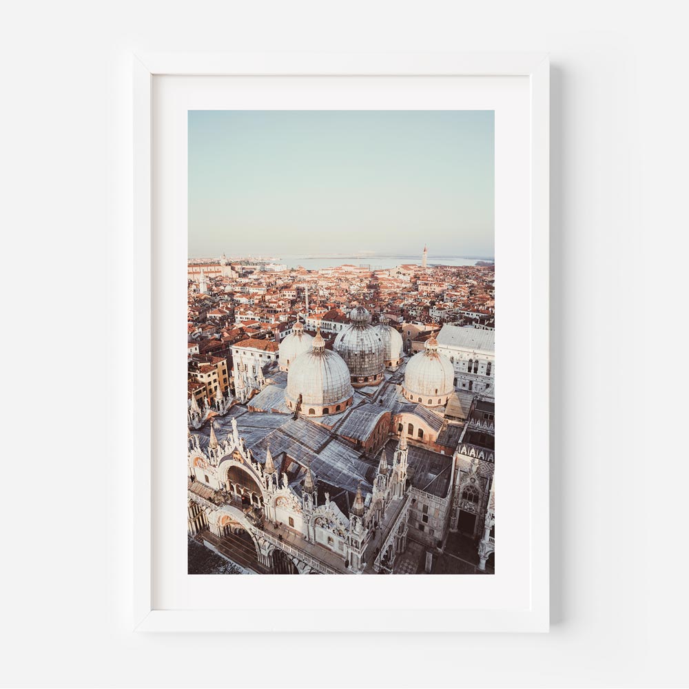 Stunning wall art: Arial view capturing the Dome of San Marco in Venice, Italy - Perfect for home decor.