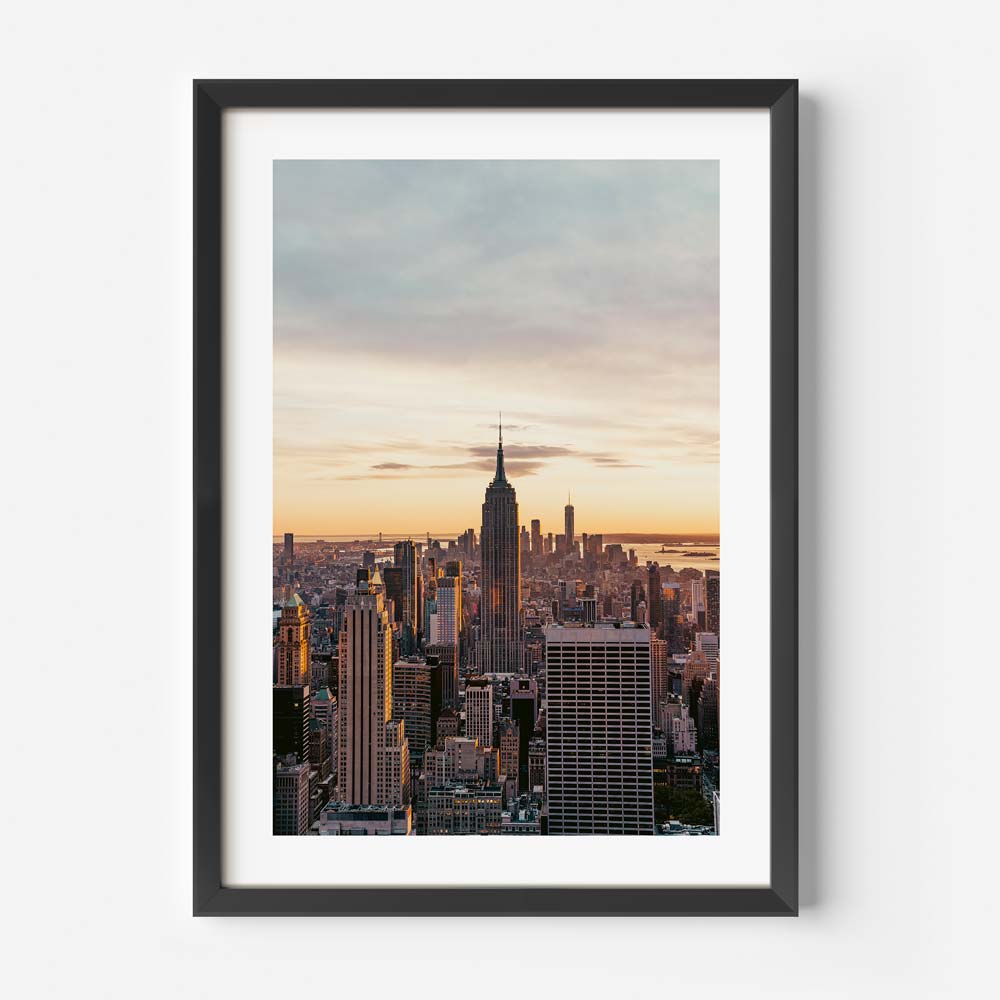 Empire State, New York - Adorn your office walls with our exquisite wall artwork showcasing the iconic Empire State building.
