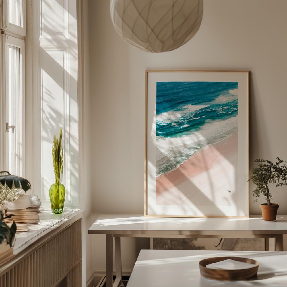 Scenic ocean photography print featuring Australian beaches.