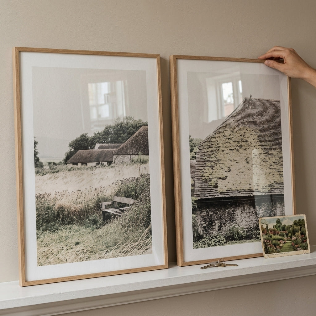 English Farm House Art Print
