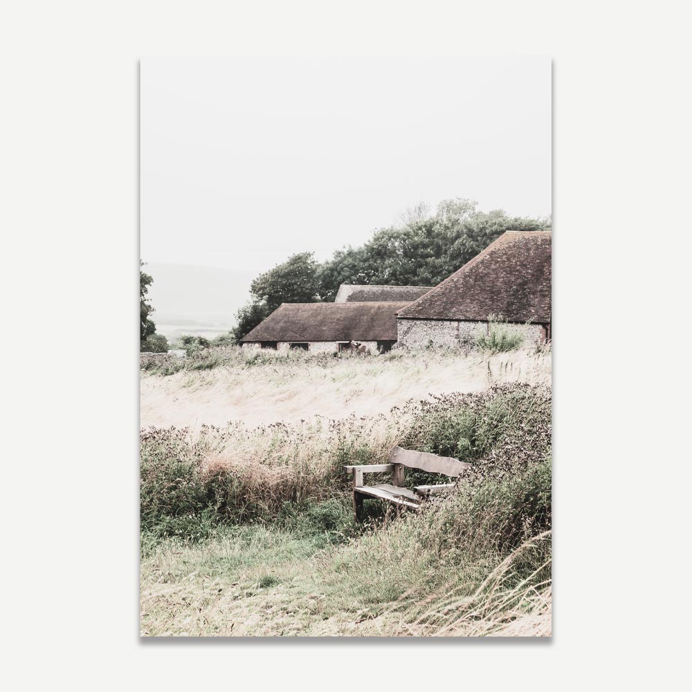 English Farm House Art Print