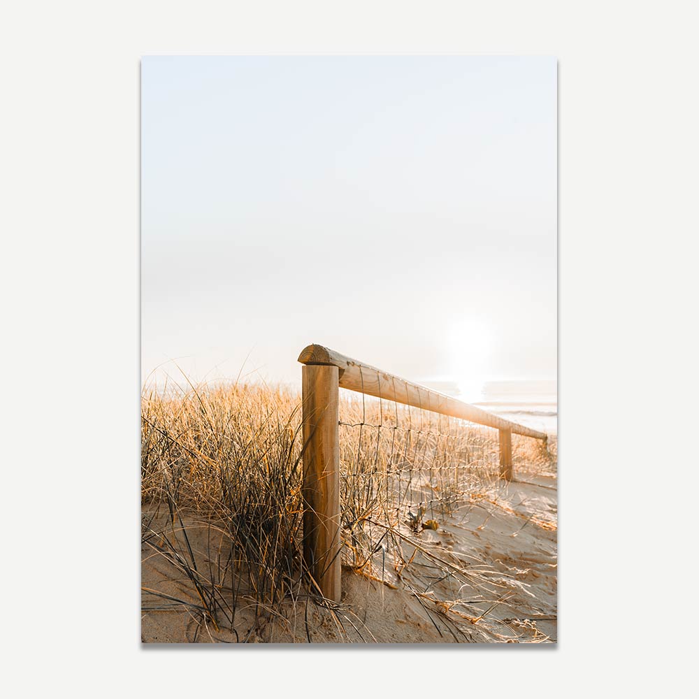 Australian beach fence artwork for coastal-inspired interiors.