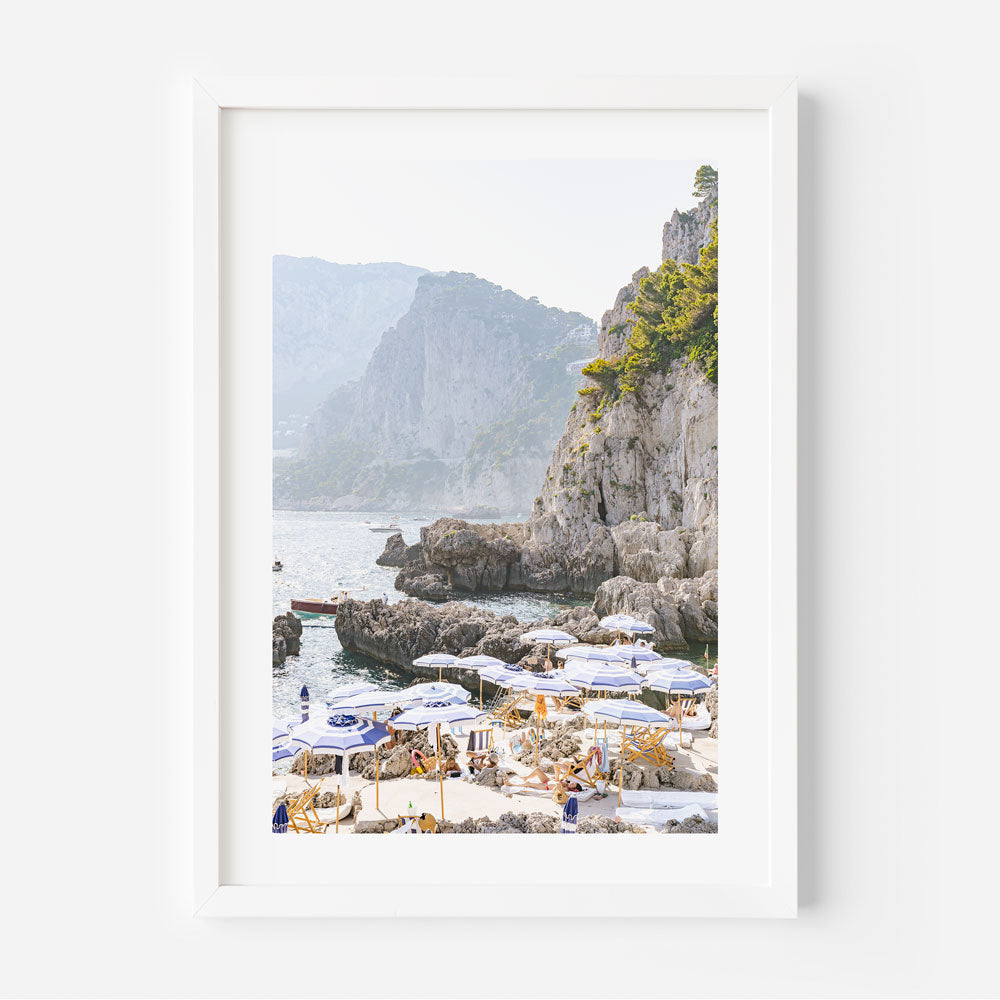 wall art decor from Oblongshop, capturing the beauty of LA FONTELINA, CAPRI COAST, ITALY.