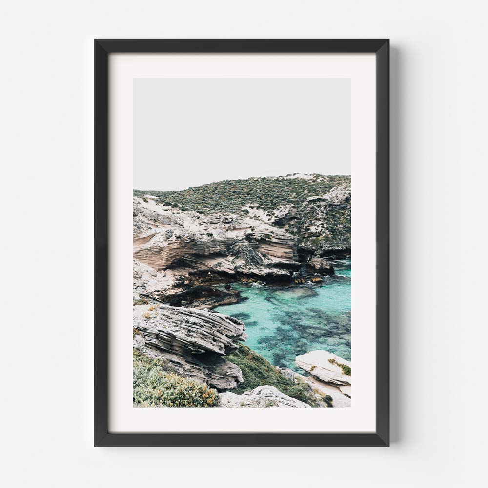 Coastal Wall Art: Serene poster capturing the essence of Fish Hook Bay. Adds tranquility to any room. Fine art print for wall decor.