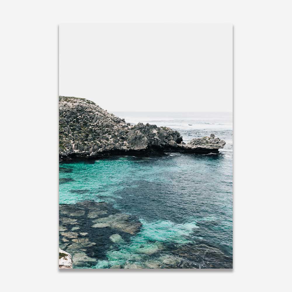 Western Australia Home Decor: Stylish print of Fish Hook Bay, adding coastal charm to your home decor and wall art collection.