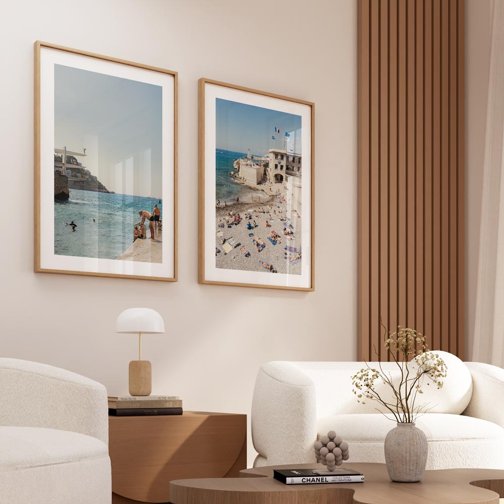Wall artwork: Experience the joy of "Grand-père" in Nice, France, depicted in this lively wall art.