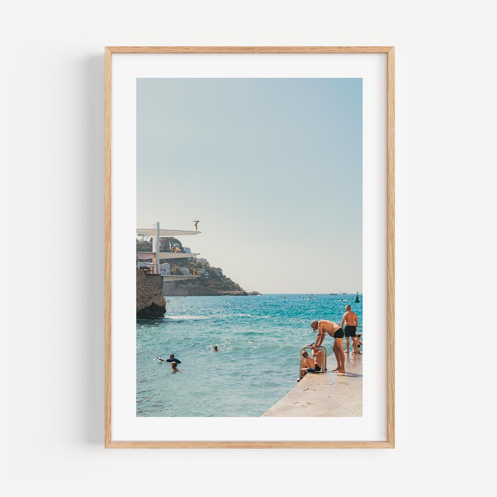 Art prints: Capture the essence of leisure at "Grand-père" in Nice, France, with this charming art print.
