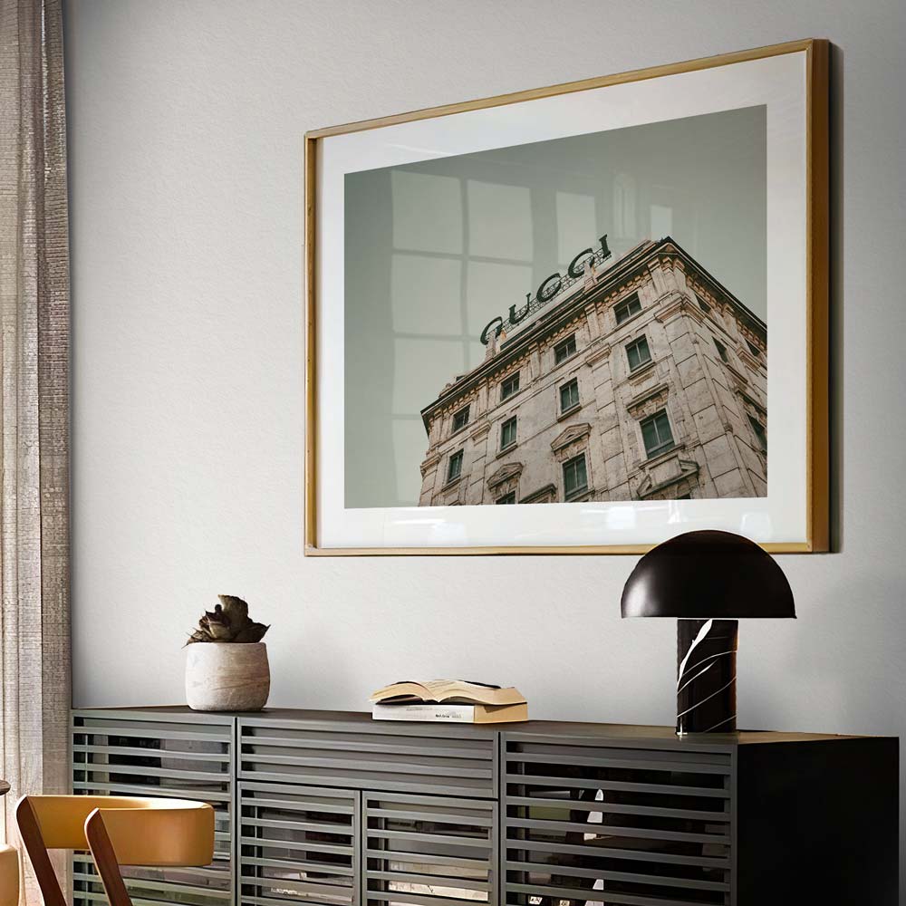 Transform your walls with the iconic Gucci Sign - an exquisite addition to any home decor collection.