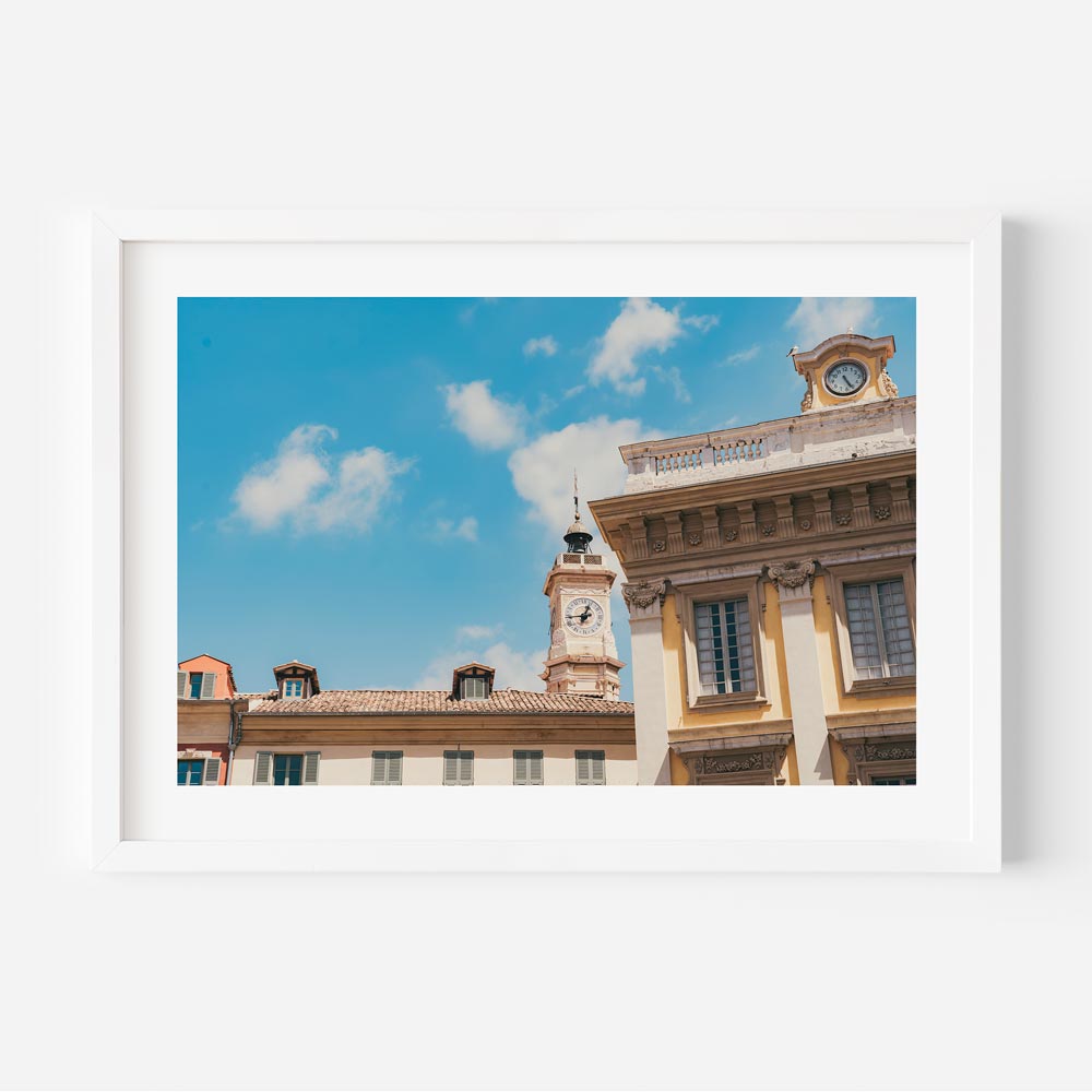 Heures building, NICE, FRANCE - a captivating canvas print showcasing the architectural beauty of Nice