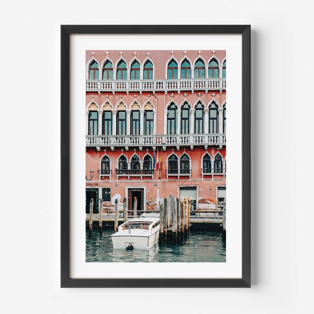 Unveil the enchanting beauty of Hotel Rosa, Venice, Italy - Let this wall art transport you to the heart of Venice.