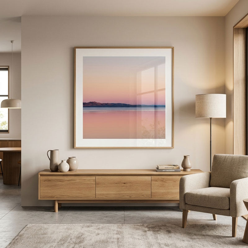Lake George Sunset SQ Art Print