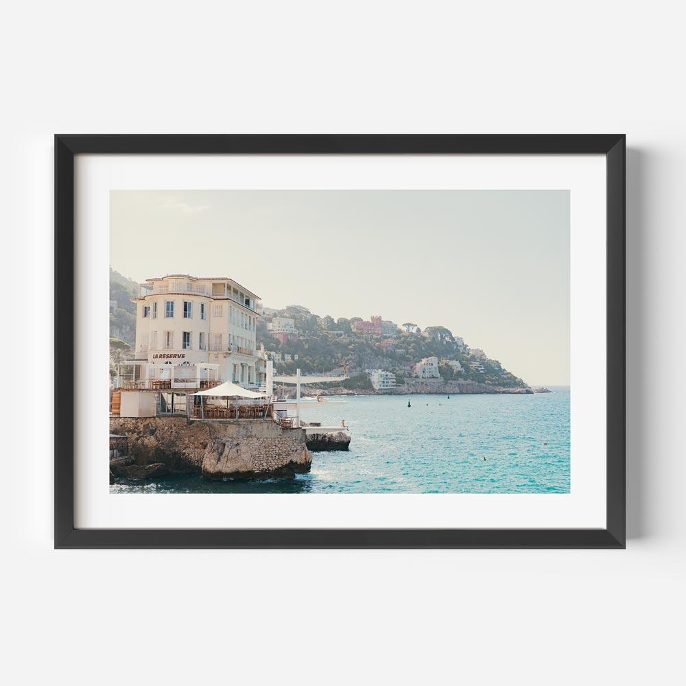 Immerse yourself in the charm of La Réserve hotel, NICE, FRANCE with this breathtaking canvas print - ideal for home decor