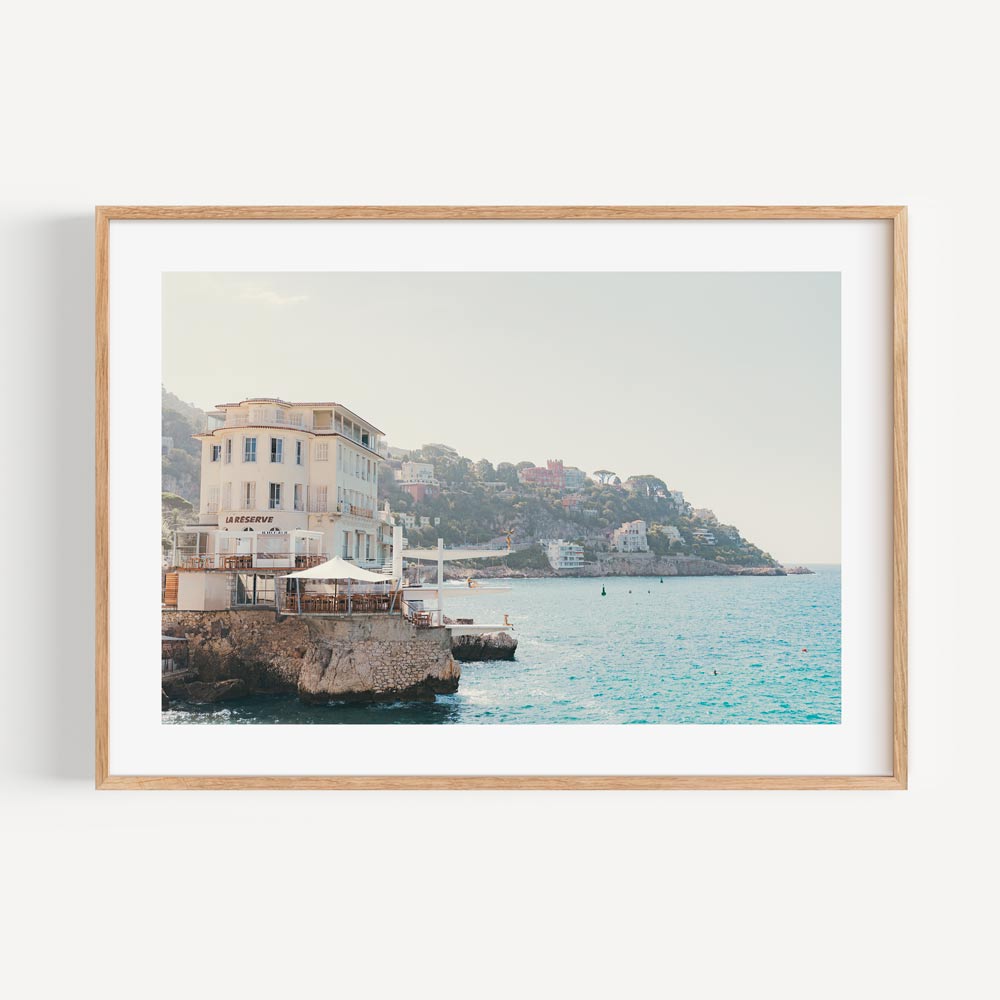 Explore the allure of La Réserve hotel, NICE, FRANCE through this captivating canvas print - perfect for wall art enthusiasts