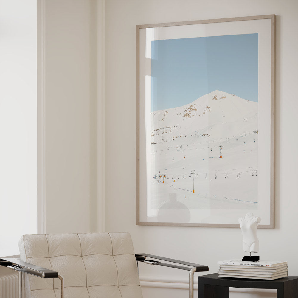 Valle Nevado, Santiago, Chile - Late season beauty captured in this stunning canvas print.