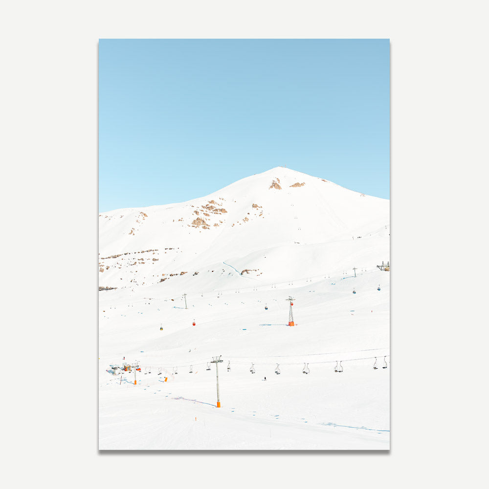 Late Season Snowscape, Valle Nevado, Santiago, Chile - Breathtaking canvas art for home or office.