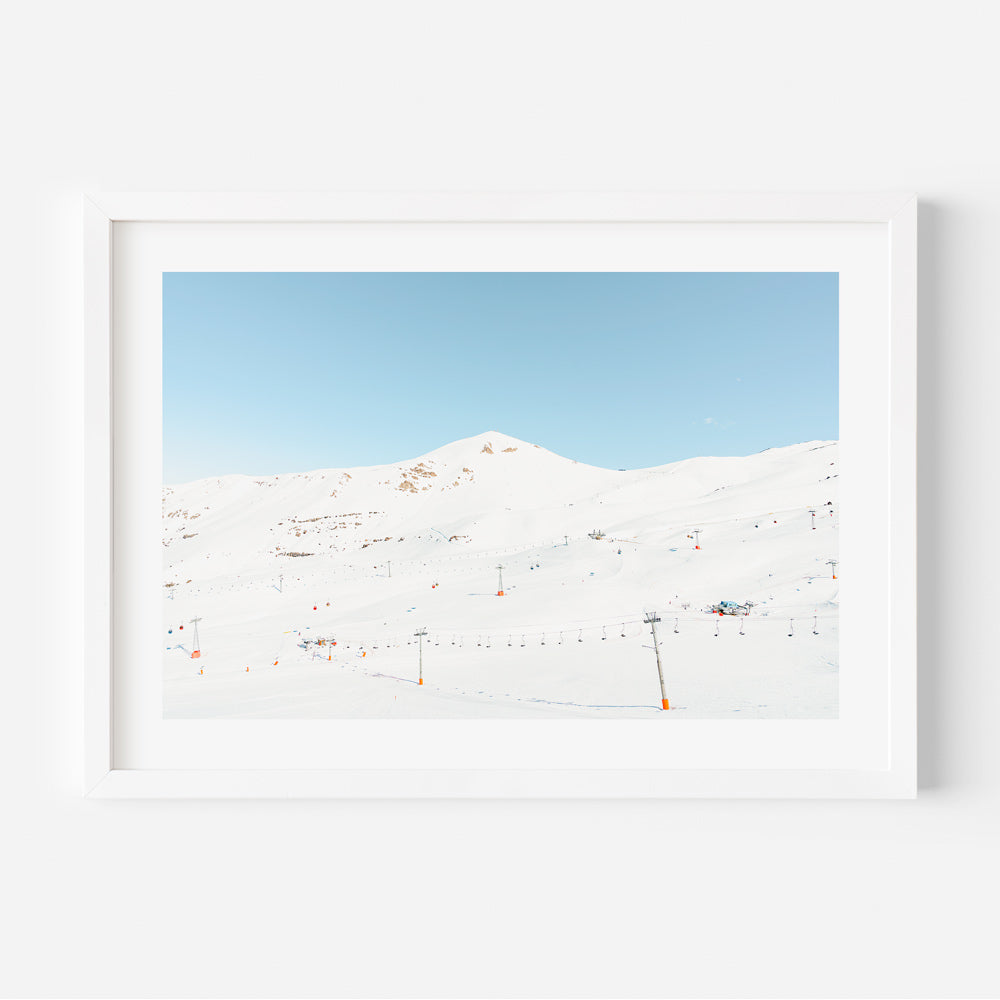 Late Season Landscape, Valle Nevado, Santiago, Chile - Striking canvas print for home decor.