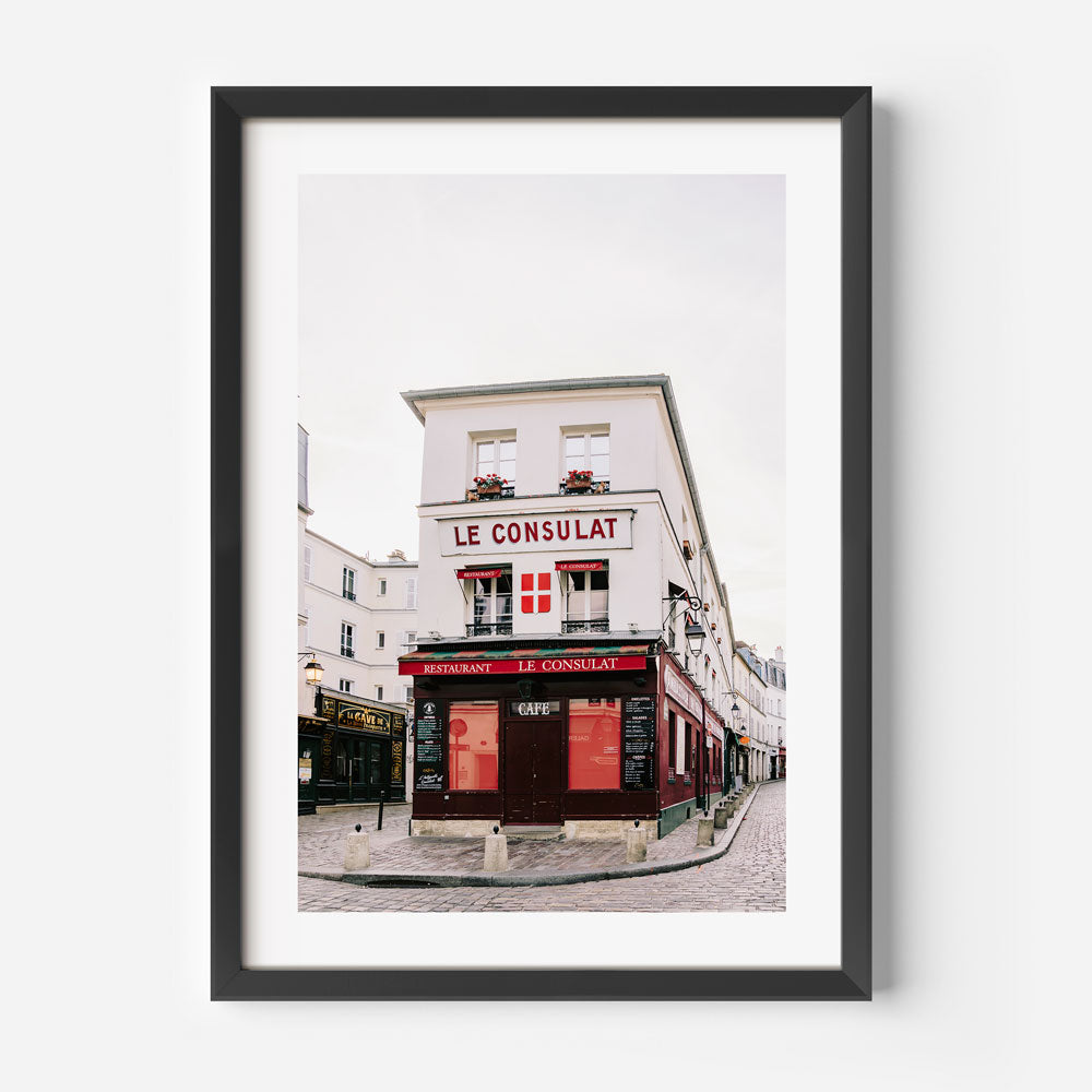 Parisian charm in Montmartre's early morning, ideal wall artwork for peaceful living rooms or bedrooms.
