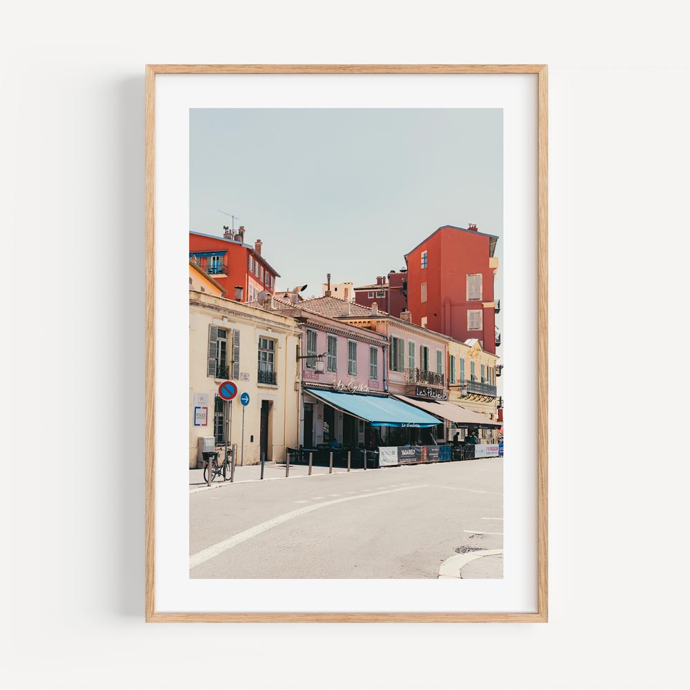  Experience the modern charm of Nice, France, with "Les Pêcheurs," depicted in this contemporary artwork for your collection.