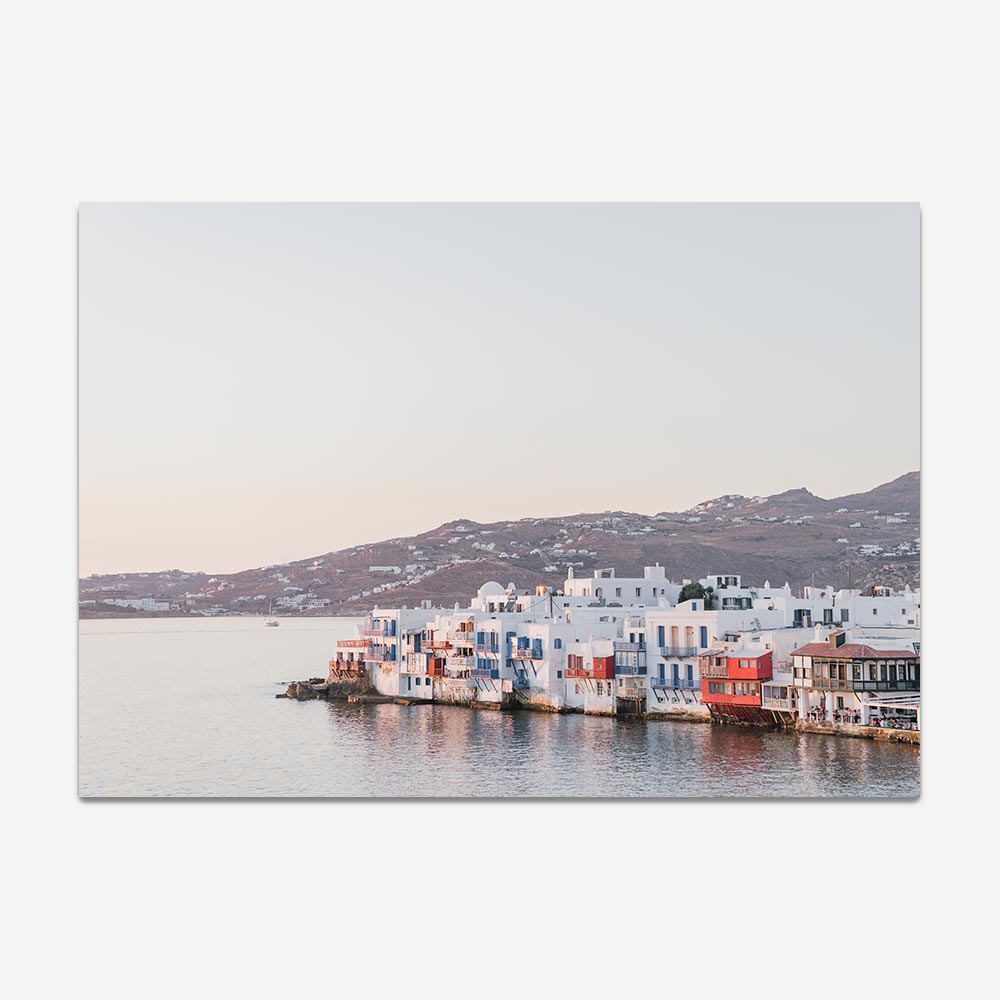Little Venice Mykonos Art Print