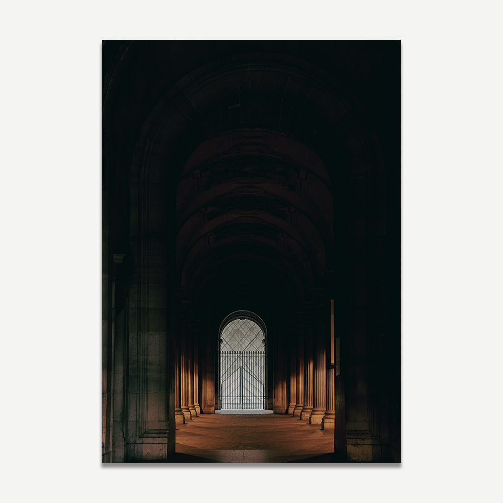Timeless Parisian arches of the Louvre, a sophisticated addition to your home decor with original photography prints.
