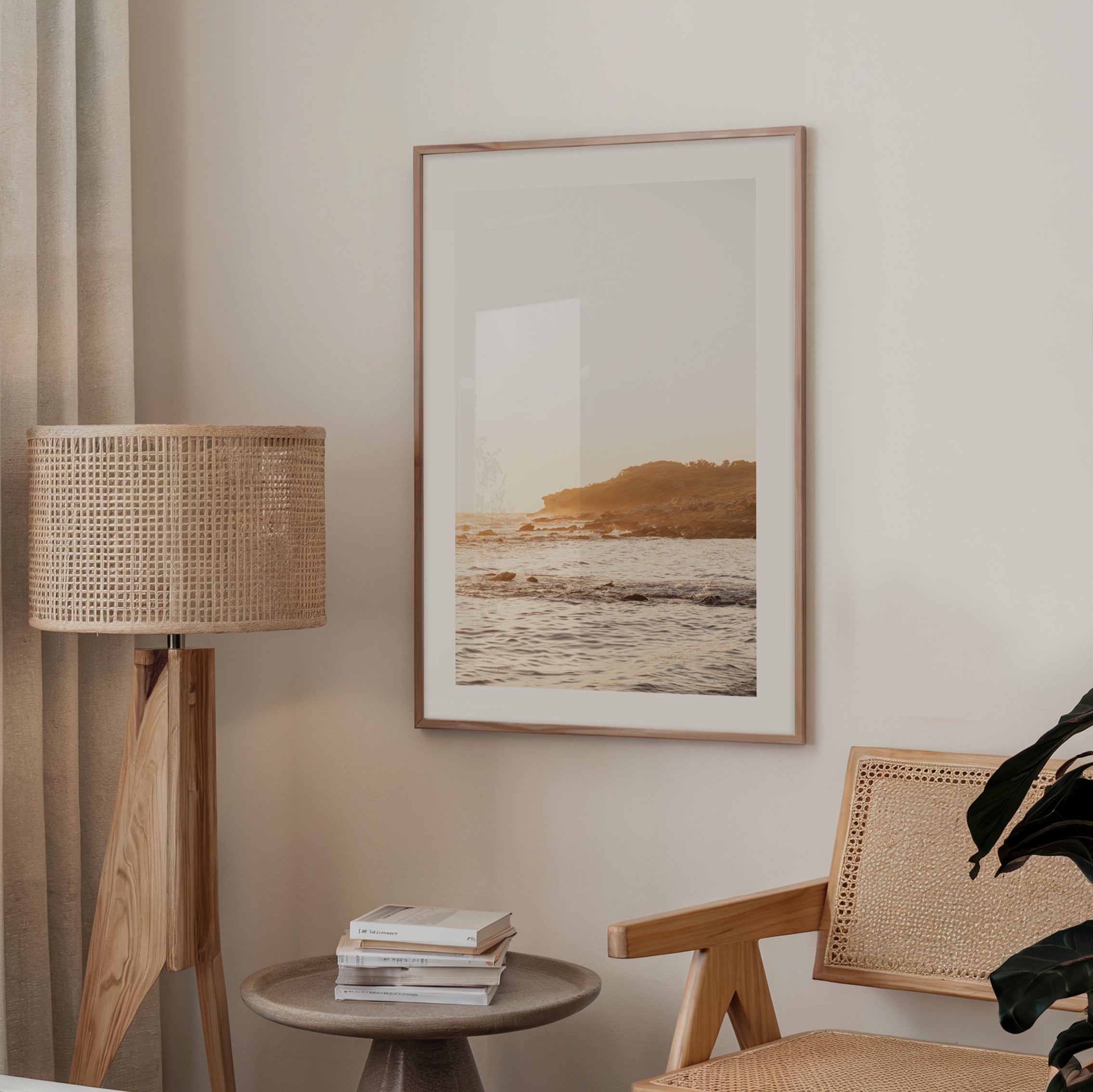 Wall art print of the sunrise at Maroubra Beach, a serene addition to any living room or office space.