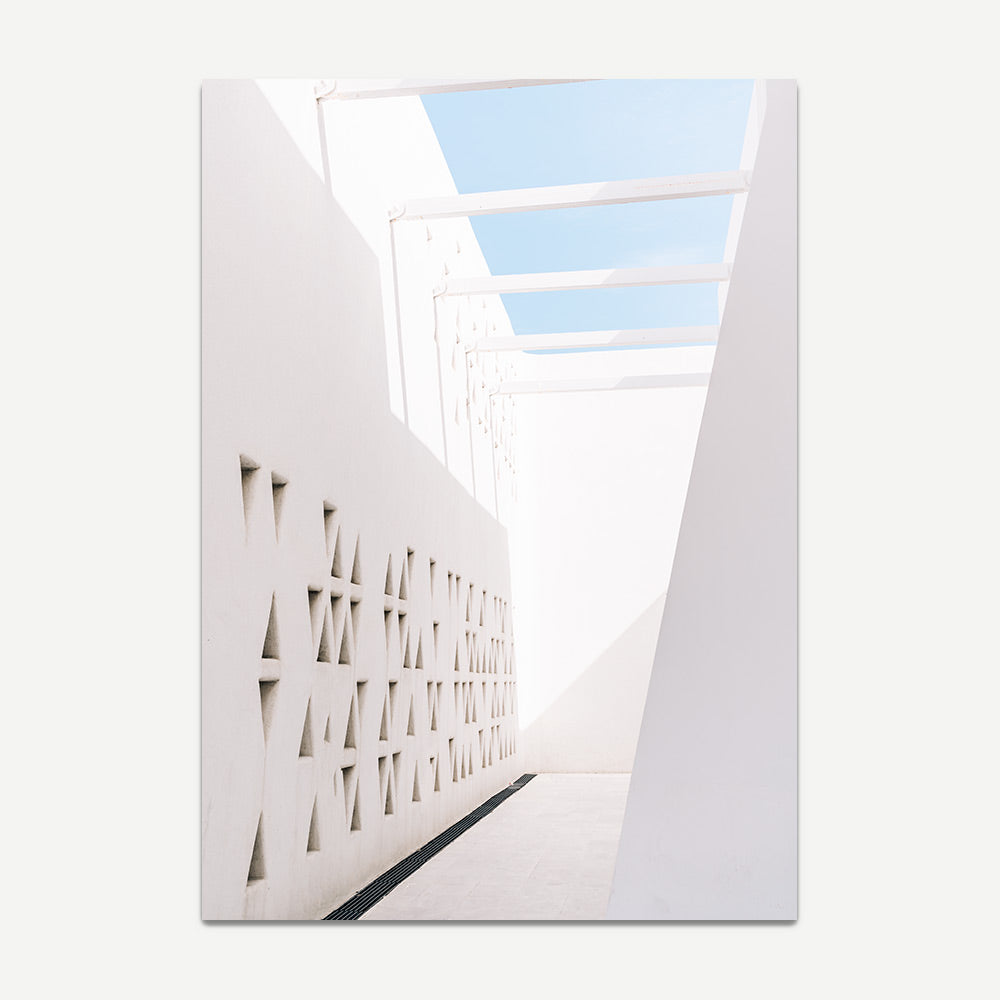 White structure of Mykonos Airport