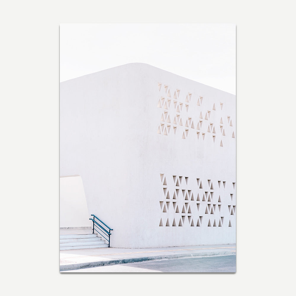 The facade of Mykonos Airport Terminal