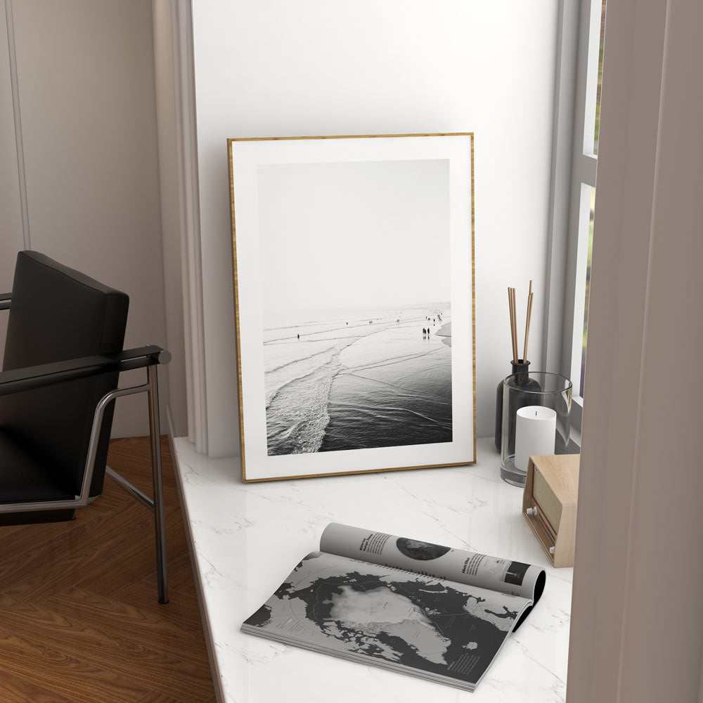 Scenic view of Newport Beach, California on a framed canvas - Ideal for adding elegance to your home decor.