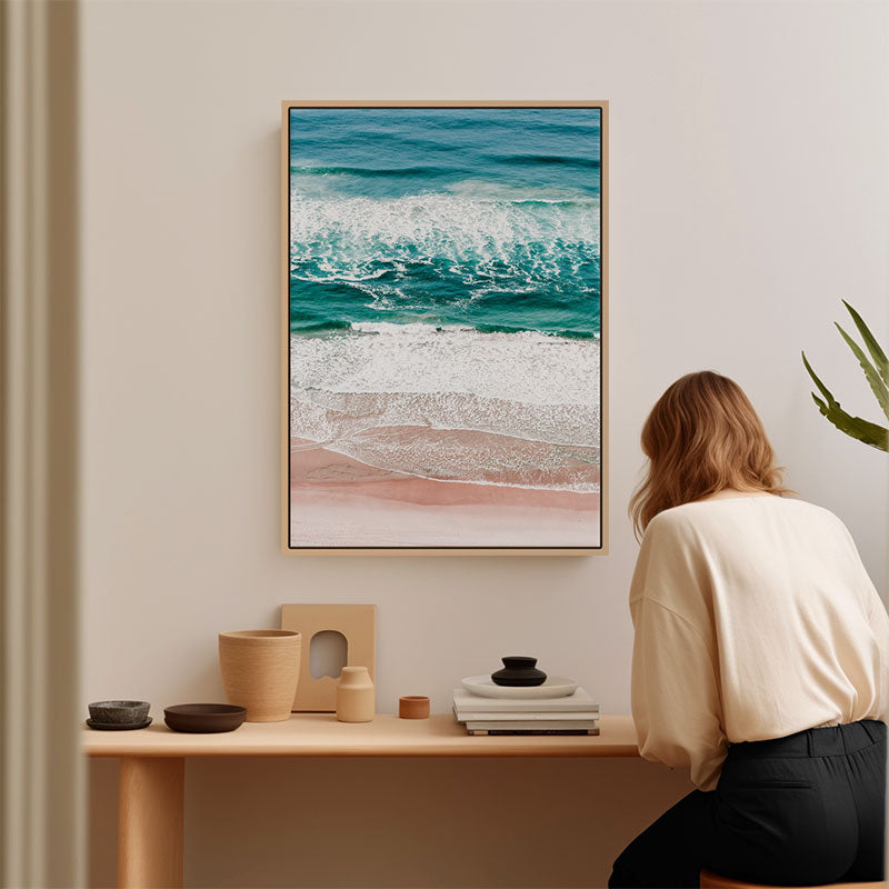 Seafoam Serenity Canvas Art