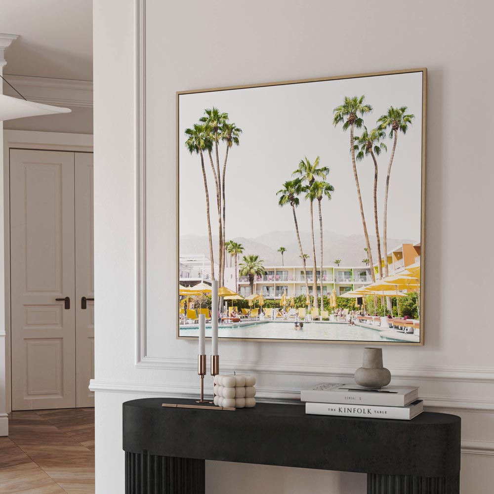 Palm Springs SQ Canvas Art