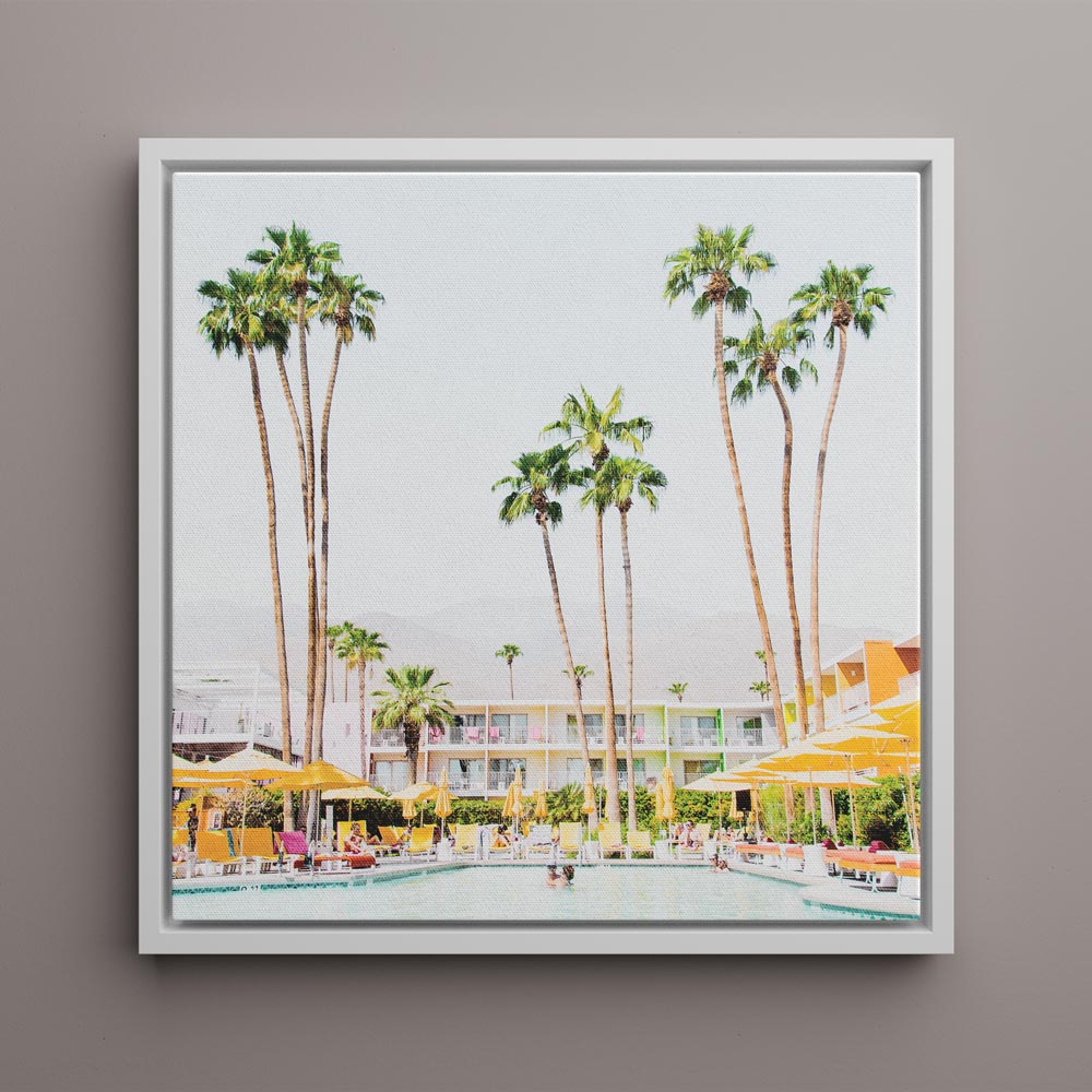 Palm Springs SQ Canvas Art