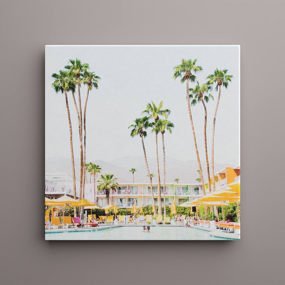 Palm Springs SQ Canvas Art