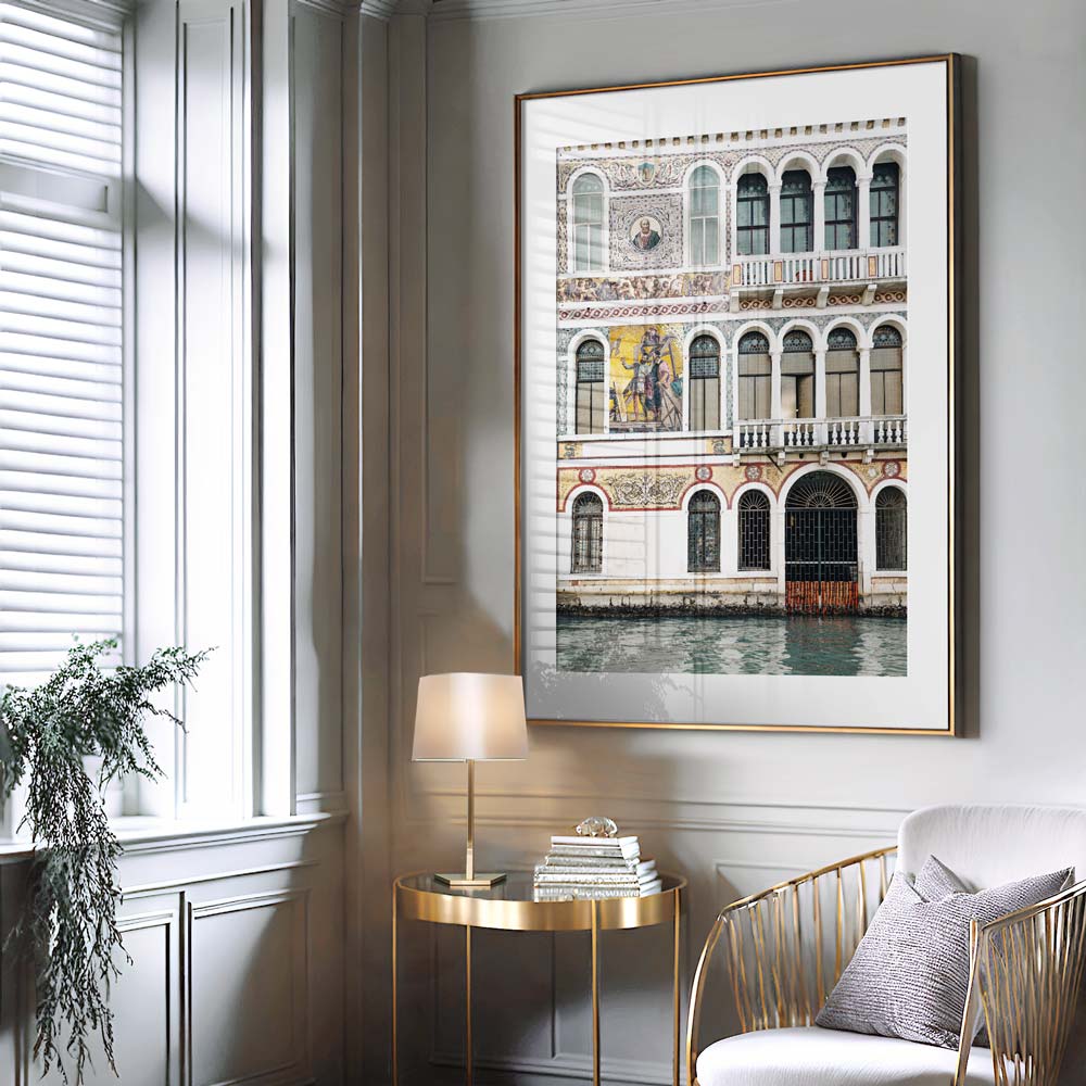 Venice, Italy: Palais Barbarigo captured in stunning detail - Perfect for canvas prints and fine arts.