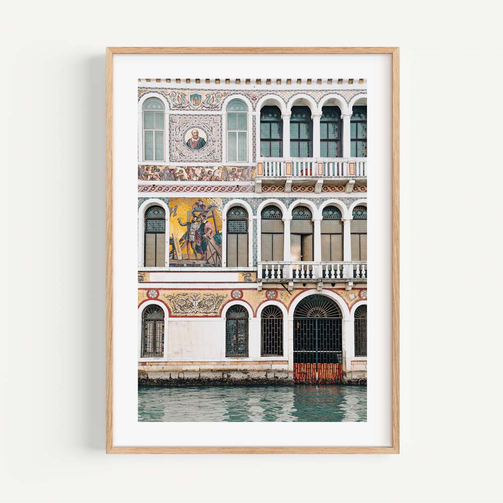 Venetian charm showcased in this image of Palais Barbarigo - Enhance your walls with modern art and canvas prints.