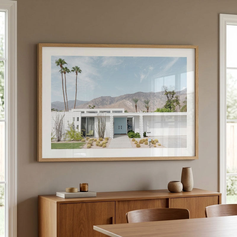 Sky Blue Door II Palm Springs Art Print