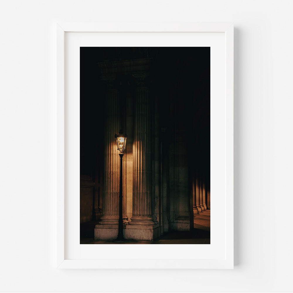Original wall art featuring the iconic landmarks of Paris against a vibrant urban landscape, perfect for modern home decor.