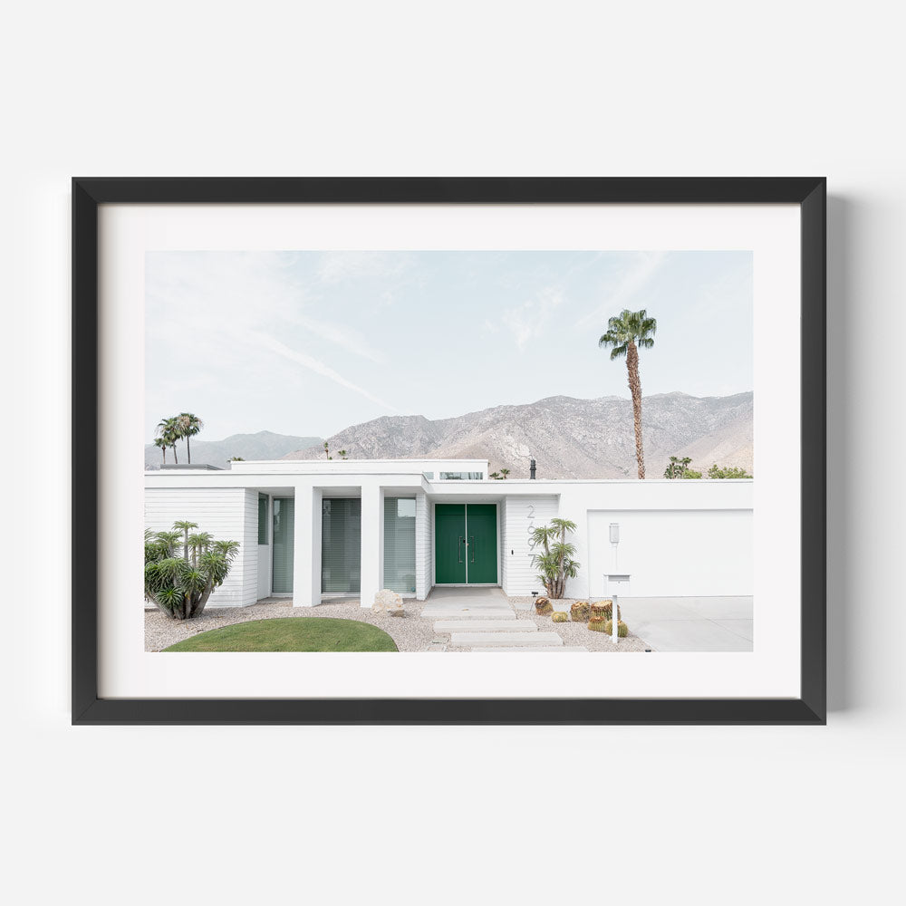Green Door Palm Springs Art Print