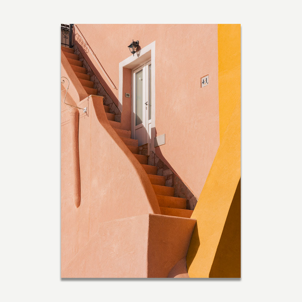 The art is inspired by Procida Island – vibrant coastal designs capturing the charm and beauty of Italy’s stunning landscapes and architecture.