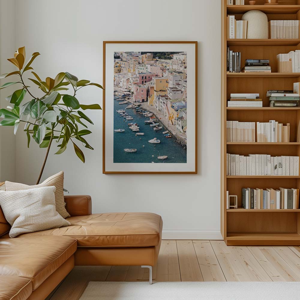 Pastel Procida Art Print