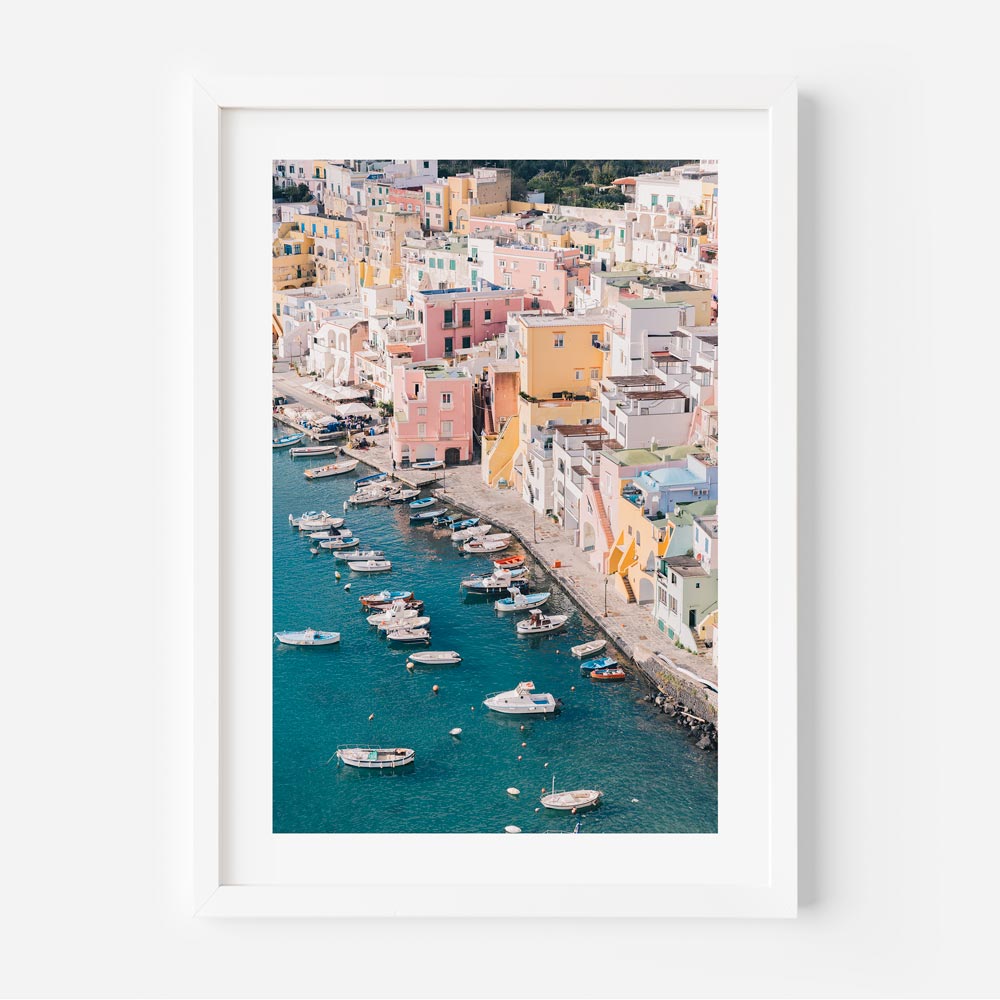 Pastel Procida Art Print