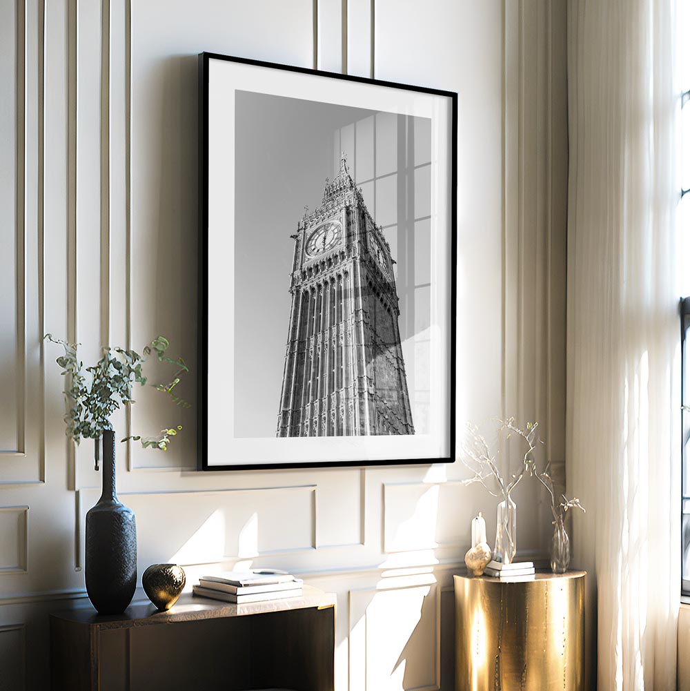 Big Ben BW Art Print