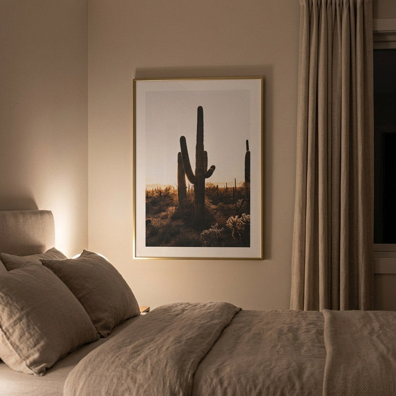 Saguaro Desert Dusk Art Print
