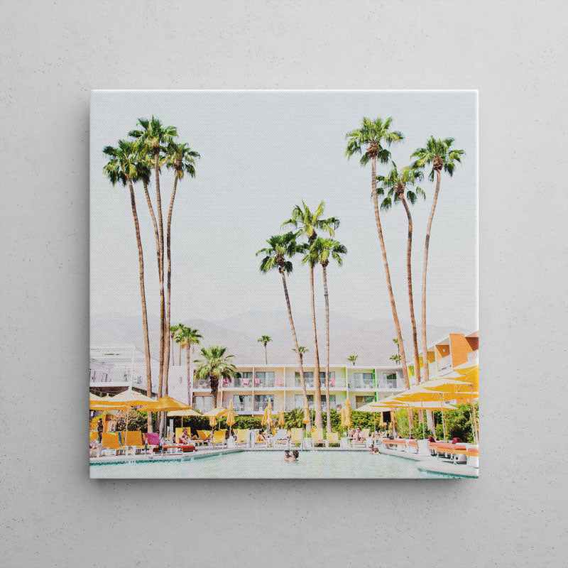 Palm Springs SQ Canvas Art