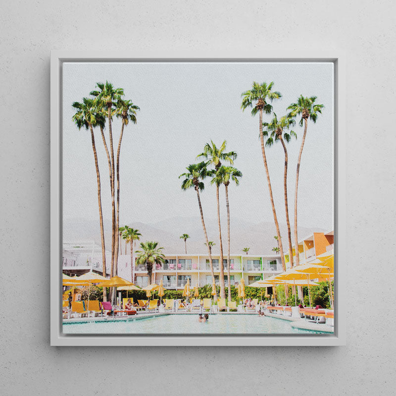 Palm Springs SQ Canvas Art