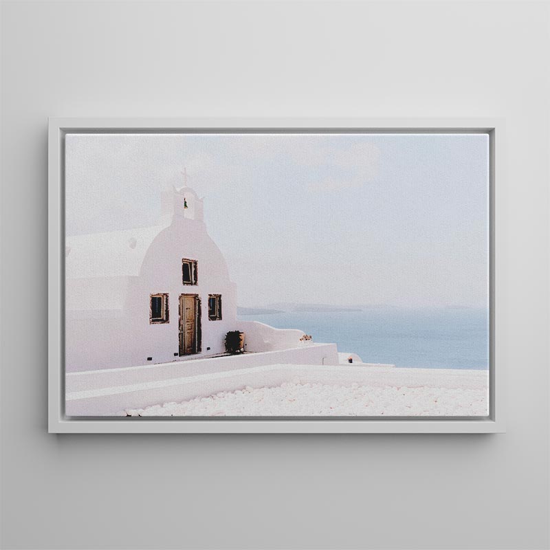 Divine Chapel Santorini Canvas Art