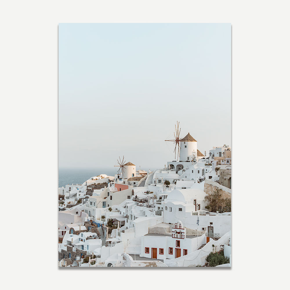 Oia At Sunrise Art Print