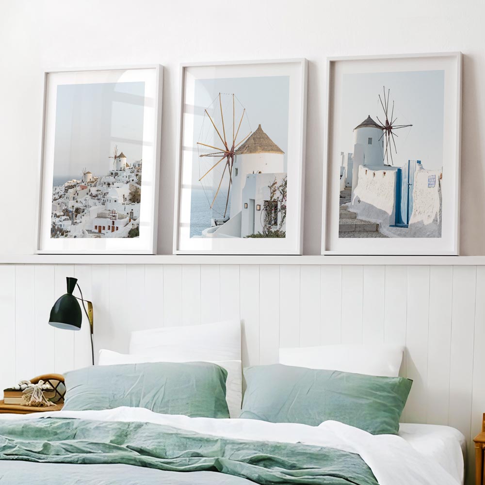 Santorini Awake Art Print